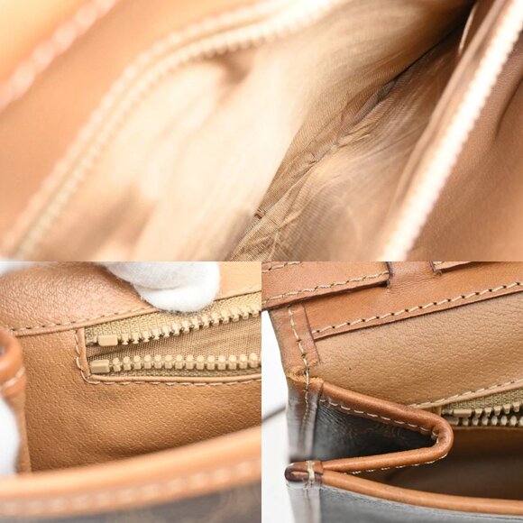 CELINE Logo Macadam Pattern 2Way Shoulder Clutch Bag PVC Leather BN GHW 62KA754 - Picture 10 of 15